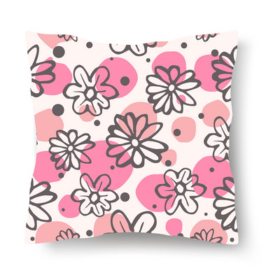 Față de pernă nordică cu imprimeu de flori Husă de pernă din poliester Decor pentru casă 45x45CM Față de pernă decorativă pentru canapea Față de pernă scandinavă