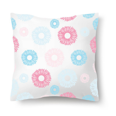 Față de pernă nordică cu imprimeu de flori Husă de pernă din poliester Decor pentru casă 45x45CM Față de pernă decorativă pentru canapea Față de pernă scandinavă