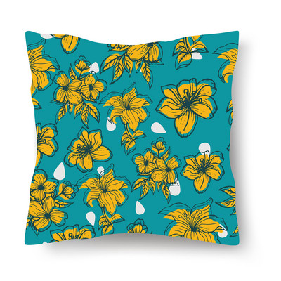 Față de pernă nordică cu imprimeu de flori Husă de pernă din poliester Decor pentru casă 45x45CM Față de pernă decorativă pentru canapea Față de pernă scandinavă