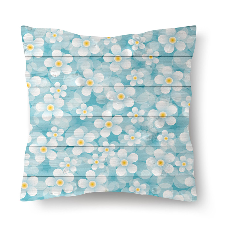 Față de pernă nordică cu imprimeu de flori Husă de pernă din poliester Decor pentru casă 45x45CM Față de pernă decorativă pentru canapea Față de pernă scandinavă