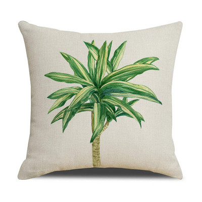 Plant Botanical vászon párnahuzat Bed Ins Style Lakásdekor Kanapé Háztartási Kellékek Autó párnahuzat Párnahuzat 45cm