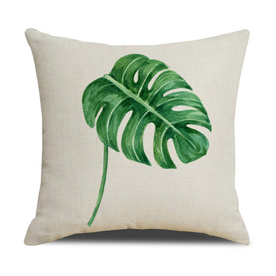 Plant Botanical vászon párnahuzat Bed Ins Style Lakásdekor Kanapé Háztartási Kellékek Autó párnahuzat Párnahuzat 45cm