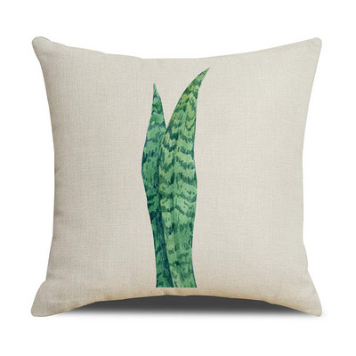 Plant Botanical vászon párnahuzat Bed Ins Style Lakásdekor Kanapé Háztartási Kellékek Autó párnahuzat Párnahuzat 45cm