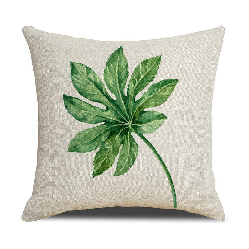 Plant Botanical vászon párnahuzat Bed Ins Style Lakásdekor Kanapé Háztartási Kellékek Autó párnahuzat Párnahuzat 45cm