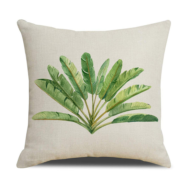 Plant Botanical vászon párnahuzat Bed Ins Style Lakásdekor Kanapé Háztartási Kellékek Autó párnahuzat Párnahuzat 45cm