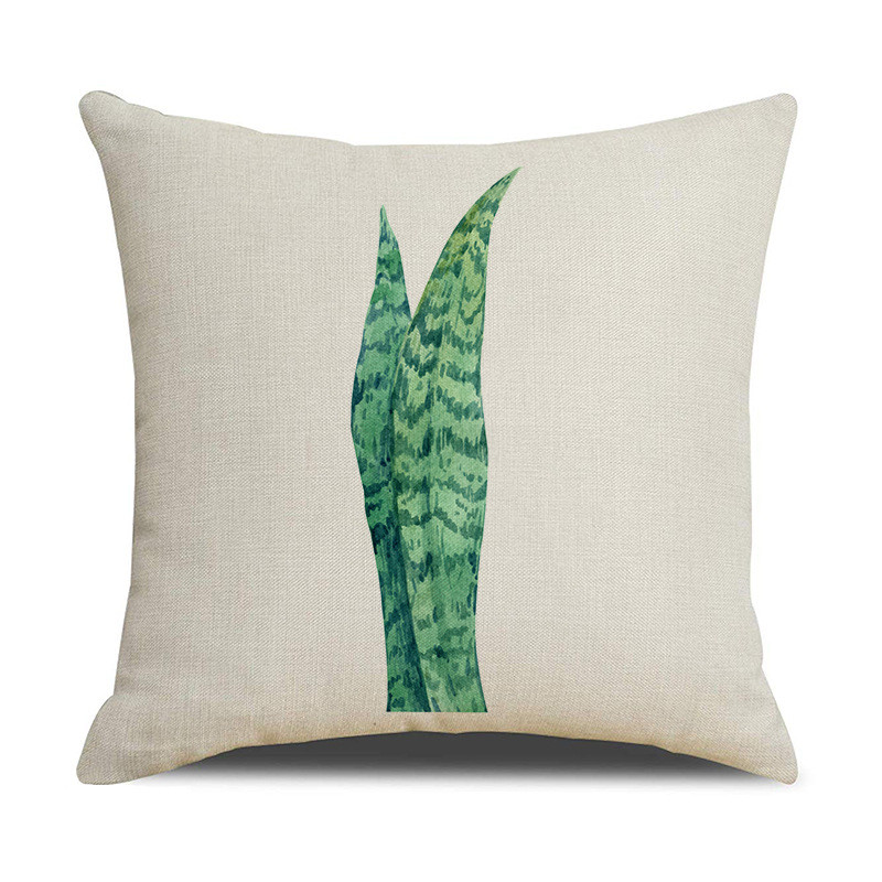 Plant Botanical vászon párnahuzat Bed Ins Style Lakásdekor Kanapé Háztartási Kellékek Autó párnahuzat Párnahuzat 45cm