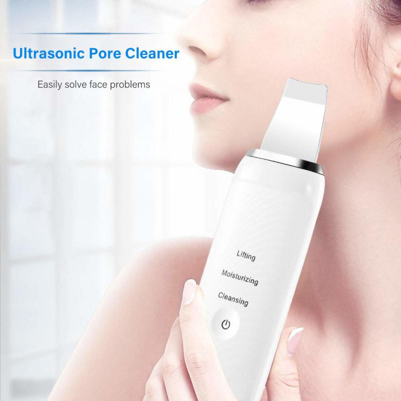 Ultrahangos bőrradír Beauty Tools Arctisztító Mitesszer eltávolító Arcradír Lapát Tiszta Kavitációs Peeling Bőrápolás