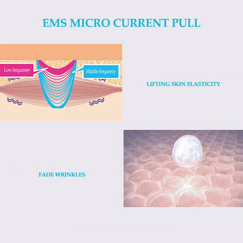 Električni masažer za lice V-Face Massage Smart Ice Jade Roller Mikrostrujni Lifting lica protiv bora Kozmetički proizvod za njegu kože