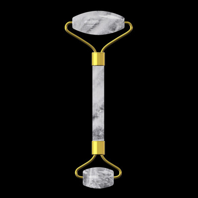 Eredeti Rock Crystal Roller arcbőr ápoláshoz Természetes gyógyító köves arcmasszírozó Autentikus zajmentes dizájn Jade henger
