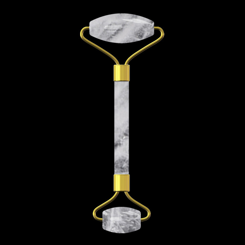Eredeti Rock Crystal Roller arcbőr ápoláshoz Természetes gyógyító köves arcmasszírozó Autentikus zajmentes dizájn Jade henger
