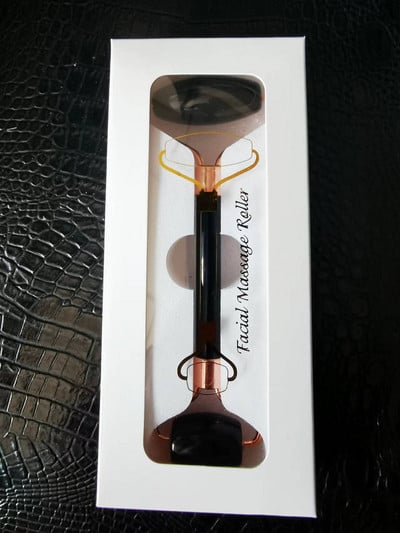 Masažer za lice i tijelo Roller Jade Stone Stone Valjak za masažu od prirodnog ružičastog kvarca Gua Sha Set Face Lifting Beauty Massage Tools