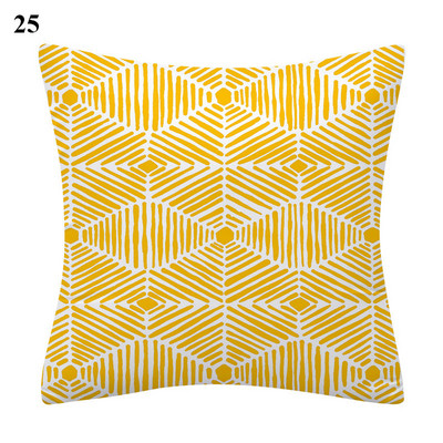 Egyszerűség Modern párnahuzat párnahuzat Geometrikus párnahuzat őszibarack bőr párnahuzat sárga párnahuzatok friss modern