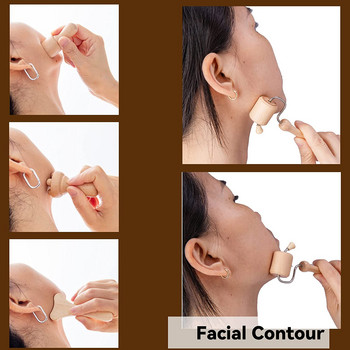 Масажор за лице Wood Therapy Facial Lifting Maderoterapia Gua Sha Wrinkle Remover Skin Scraper Антицелулитен инструмент за повдигане на врата