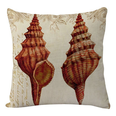 Puuvillane linane rannikupadja kate Vahemere stiilis padjapüür Mereteemaline dekoratiivne ruut Kodukaunistus Diivan elutuba