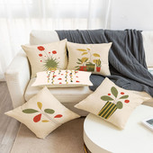 Prekogranična nova navlaka za jastučnice s tropskim biljkama u saksiji Uredska dnevna soba Sofa Plišana jastučnica od kože breskve Veleprodaja