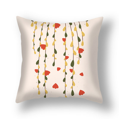 Prekogranična nova navlaka za jastučnice s tropskim biljkama u saksiji Uredska dnevna soba Sofa Plišana jastučnica od kože breskve Veleprodaja