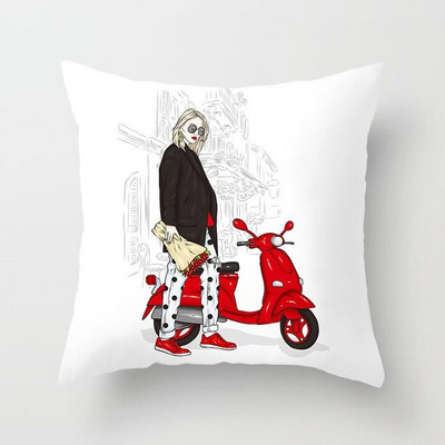 Otthoni dekoráció Beloved Red Lip Print Dekoratív párna párnahuzat párnahuzat párna párna kanapé dekoráció