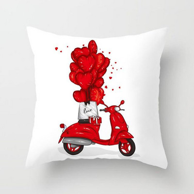 Otthoni dekoráció Beloved Red Lip Print Dekoratív párna párnahuzat párnahuzat párna párna kanapé dekoráció