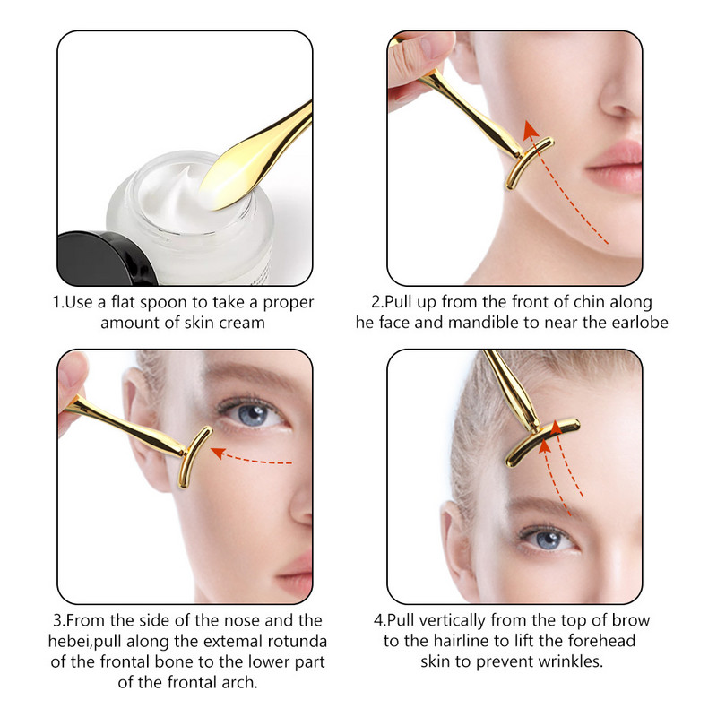 Jade Roller Stone Gua sha Scraping Board Set Rose Quartz Face Lift Massager Facial Massage Eye Cream Mixing Spatula Лопатка Инструменти