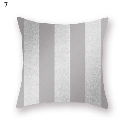 Față de pernă geometrică, gri argintiu, decorațiuni pentru casă, pătrată, huse de pernă, huse, decorațiuni pentru casă, pernă, decor auto
