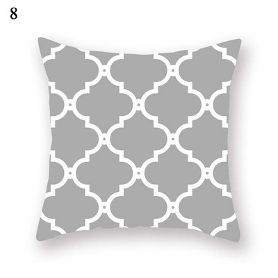 Față de pernă geometrică, gri argintiu, decorațiuni pentru casă, pătrată, huse de pernă, huse, decorațiuni pentru casă, pernă, decor auto