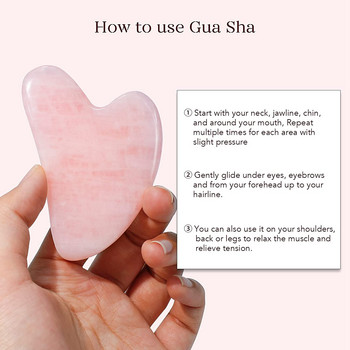 Υψηλής ποιότητας σετ δώρου ρολό από φυσικό νεφρίτη & Gua Sha Ρολό προσώπου ροζ χαλαζία, ρολό προσώπου ομορφιάς προσώπου Εργαλεία περιποίησης δέρματος Μασάζ προσώπου