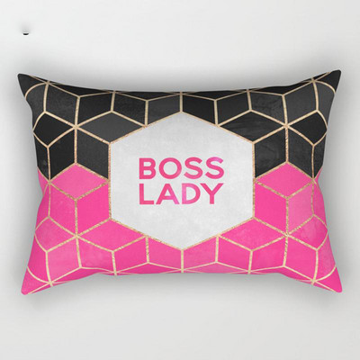 Színes rácsos geometrikus párna párnahuzat védő négyszögletes derék párnahuzat kanapé lakberendezés