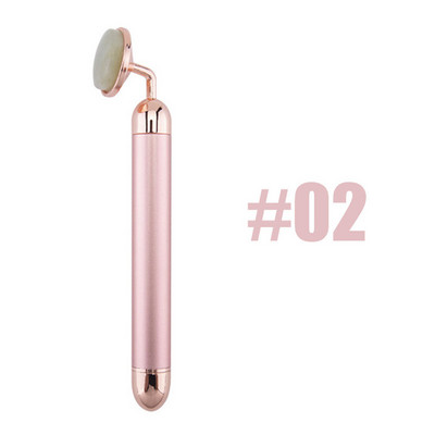 24k Beauty Bar elektronikus arcápoló Jade görgős vibráló masszírozó arc lifting öregedésgátló arcokhoz bőrfeszesítő ápológép