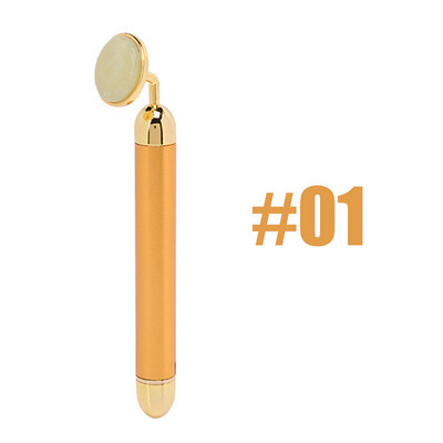 24k Beauty Bar elektronikus arcápoló Jade görgős vibráló masszírozó arc lifting öregedésgátló arcokhoz bőrfeszesítő ápológép