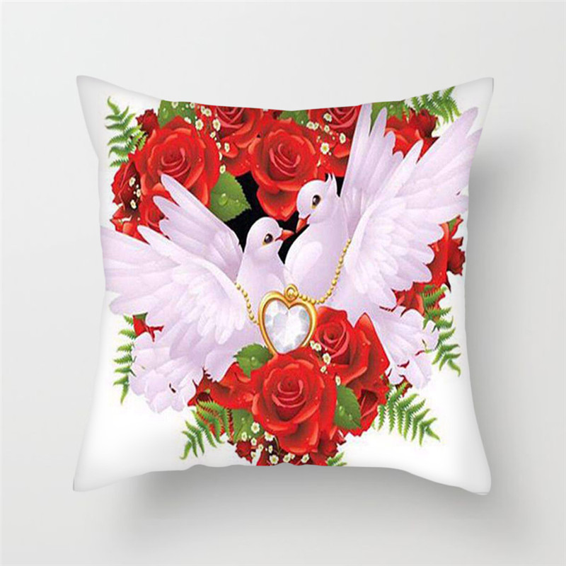 Fuwatacchi napraforgó párnahuzat Lotus Lily Rose párnahuzat otthoni székhez dekoratív párnák virág párnahuzat 45*45 cm