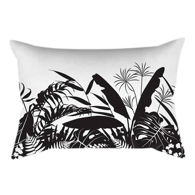 Mandala cu pene, model floral, modă simplă, dreptunghiulară, husă de pernă pentru canapea, decor confortabil.