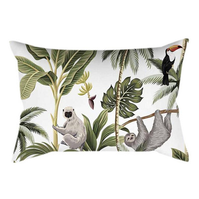 Mandala cu pene, model floral, modă simplă, dreptunghiulară, husă de pernă pentru canapea, decor confortabil.