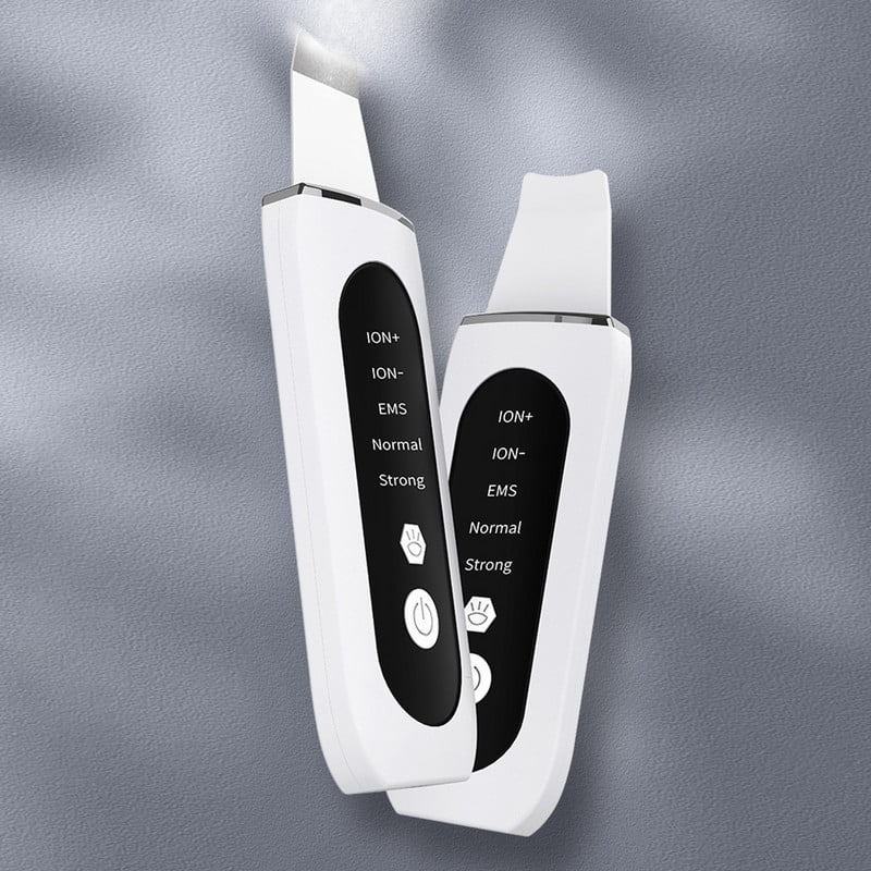 ABS Woman Sonic Skin Skin Scrubber hordozható akkumulátorral működő csúszásmentes USB interfész gombos vezérlő LED lámpa mitesszer eltávolító