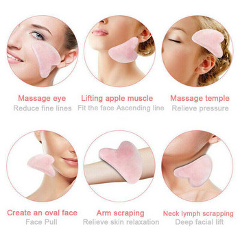 Естествен нефрит Guasha Massage Board Face Gua Sha Stone Scraper Body Beauty Lifting Wrinkle Scraping SPA Massager Health Care Tools