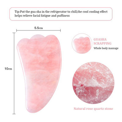 Természetes Jade Guasha Masszázstábla Arc Gua Sha Stone Scraper Body Beauty Lifting Ránckaparás SPA Masszírozó Egészségügyi Eszközök