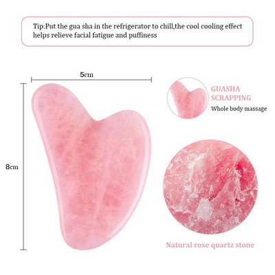 Természetes Jade Guasha Masszázstábla Arc Gua Sha Stone Scraper Body Beauty Lifting Ránckaparás SPA Masszírozó Egészségügyi Eszközök