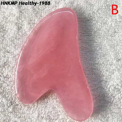 Karštas išpardavimas Rose Face Lift Massager Crystal Roller veido masažas Atpalaiduojantis Jade Roller Stone Natūralaus rožinio kvarco grožio odos įrankis