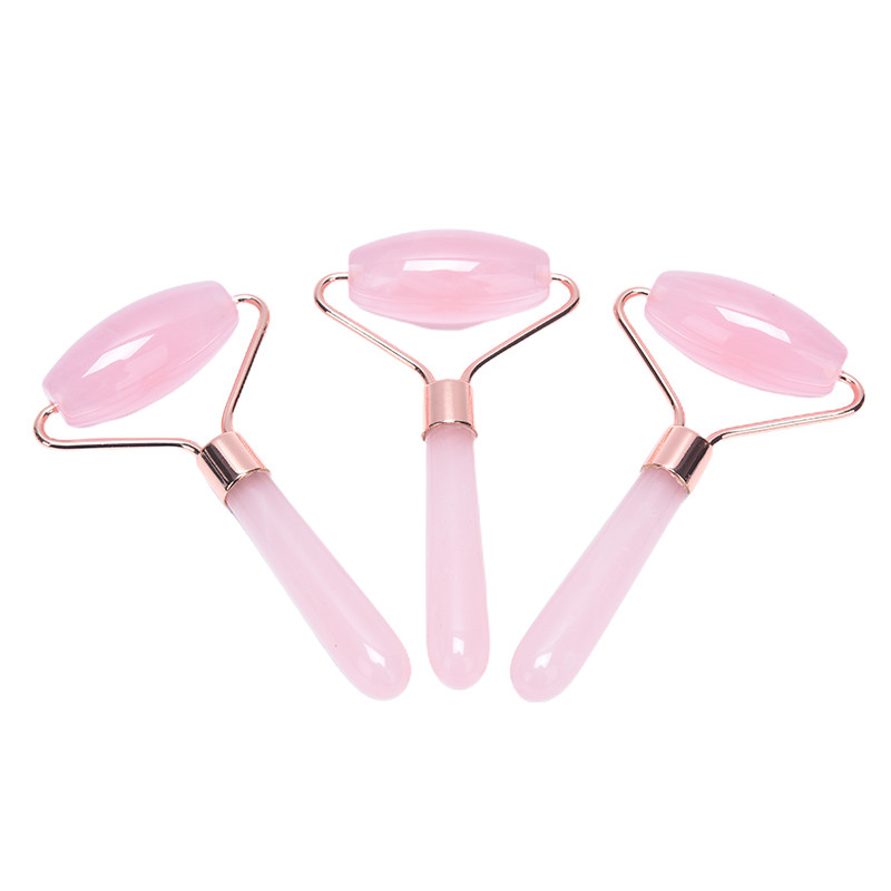 Hot Sale Rose Face Lift Massager Crystal Roller Facial Massage Relaxation Jade Roller Stone Natural Rose Quartz Beauty Alat za kožu