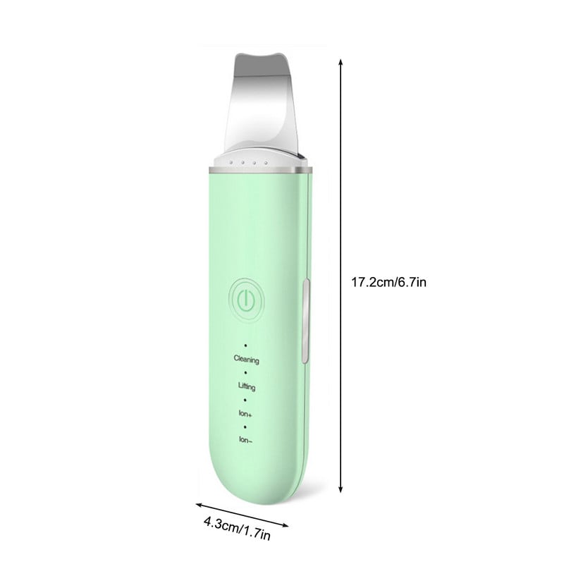Bőrápoló Scrubber Beauty Pulse Face Spatula Készülék Hordozható Utazási Háztartási Szalon Tiszta Mitesszer eltávolító gép