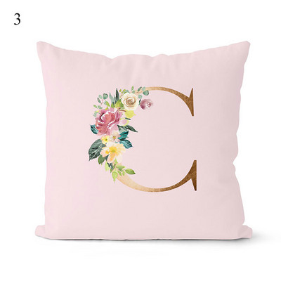 Rózsaszín párnahuzat dekoratív arany betűkkel nyomtatott párnahuzatok párnahuzat kanapé párnák huzat dekoratív párnahuzat 45*45cm