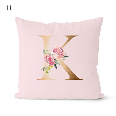 Rózsaszín párnahuzat dekoratív arany betűkkel nyomtatott párnahuzatok párnahuzat kanapé párnák huzat dekoratív párnahuzat 45*45cm