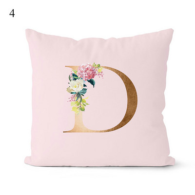 Rózsaszín párnahuzat dekoratív arany betűkkel nyomtatott párnahuzatok párnahuzat kanapé párnák huzat dekoratív párnahuzat 45*45cm