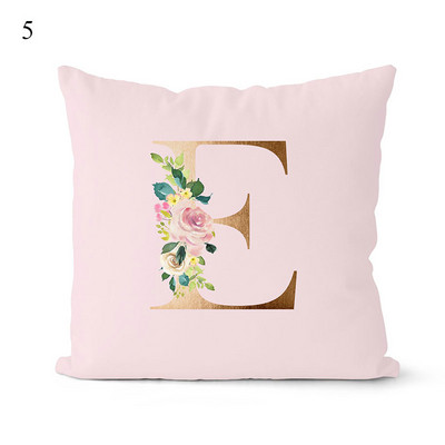 Rózsaszín párnahuzat dekoratív arany betűkkel nyomtatott párnahuzatok párnahuzat kanapé párnák huzat dekoratív párnahuzat 45*45cm