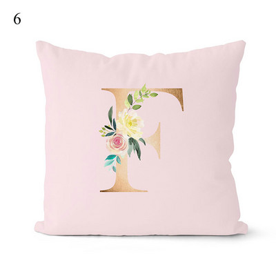 Rózsaszín párnahuzat dekoratív arany betűkkel nyomtatott párnahuzatok párnahuzat kanapé párnák huzat dekoratív párnahuzat 45*45cm