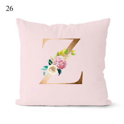 Rózsaszín párnahuzat dekoratív arany betűkkel nyomtatott párnahuzatok párnahuzat kanapé párnák huzat dekoratív párnahuzat 45*45cm
