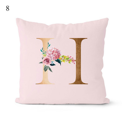 Rózsaszín párnahuzat dekoratív arany betűkkel nyomtatott párnahuzatok párnahuzat kanapé párnák huzat dekoratív párnahuzat 45*45cm