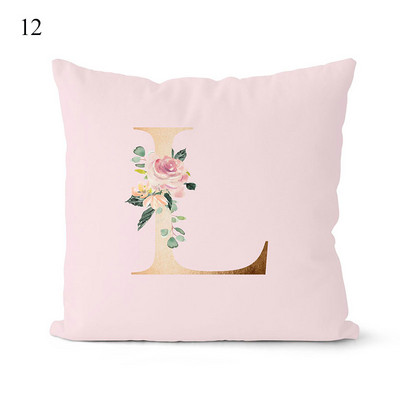 Rózsaszín párnahuzat dekoratív arany betűkkel nyomtatott párnahuzatok párnahuzat kanapé párnák huzat dekoratív párnahuzat 45*45cm
