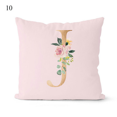 Rózsaszín párnahuzat dekoratív arany betűkkel nyomtatott párnahuzatok párnahuzat kanapé párnák huzat dekoratív párnahuzat 45*45cm