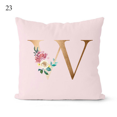 Rózsaszín párnahuzat dekoratív arany betűkkel nyomtatott párnahuzatok párnahuzat kanapé párnák huzat dekoratív párnahuzat 45*45cm