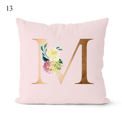 Rózsaszín párnahuzat dekoratív arany betűkkel nyomtatott párnahuzatok párnahuzat kanapé párnák huzat dekoratív párnahuzat 45*45cm